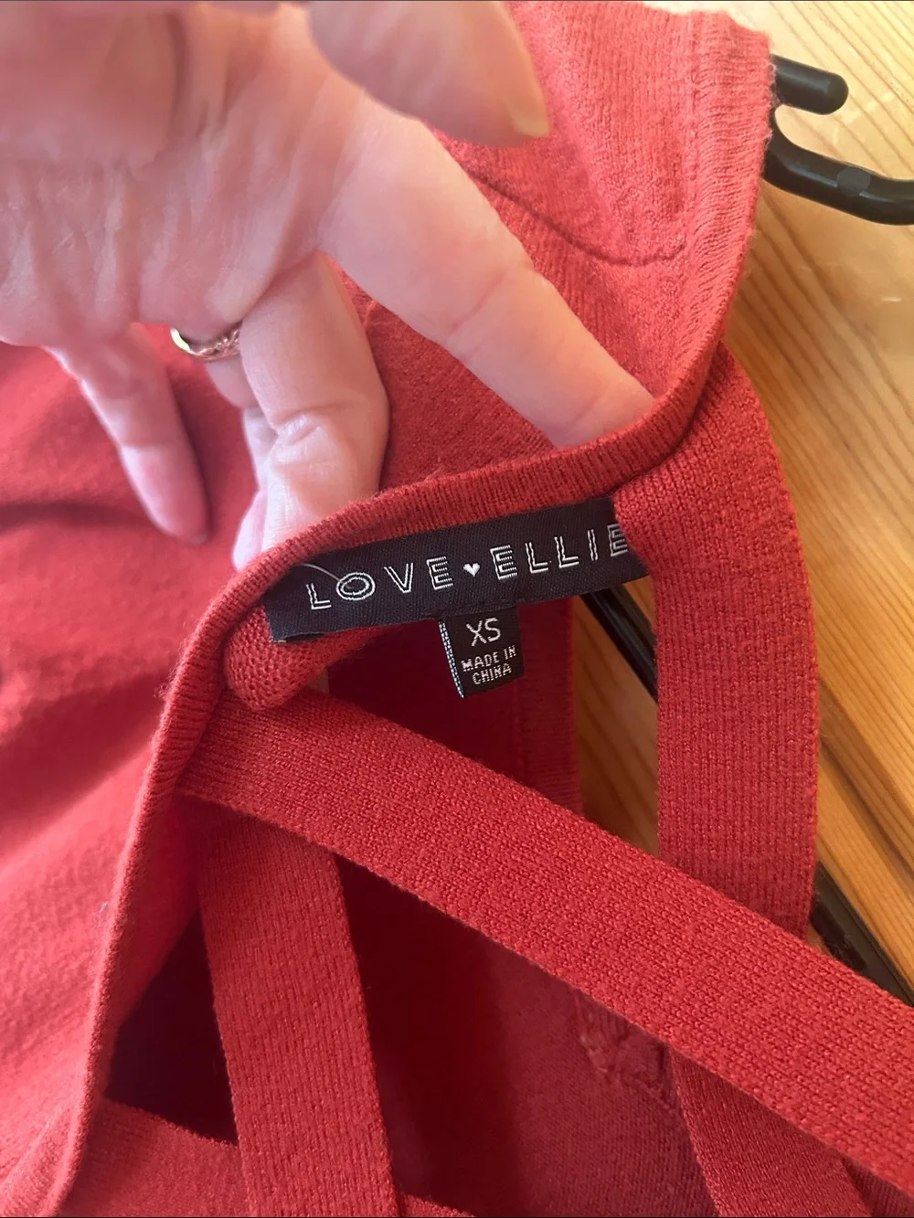 Love Ellie Lightweight Sweater in Deep Rust